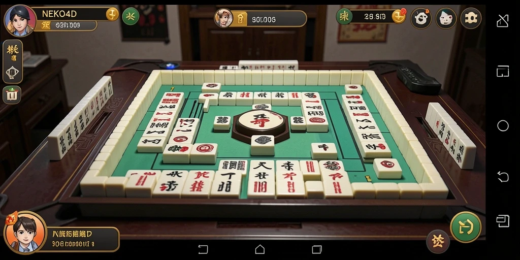 Tampilan gameplay Mahjong yang seru dan interaktif di NEKO4D.