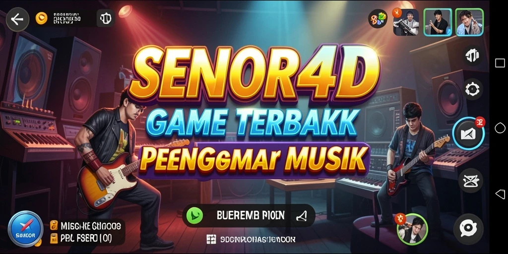 Tampilan gameplay <strong>SENIOR4D</strong> yang menarik dan penuh warna, menampilkan pengalaman musik yang seru.