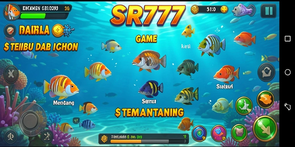 Tampilan gameplay SR777 yang penuh aksi Tembak Ikan.