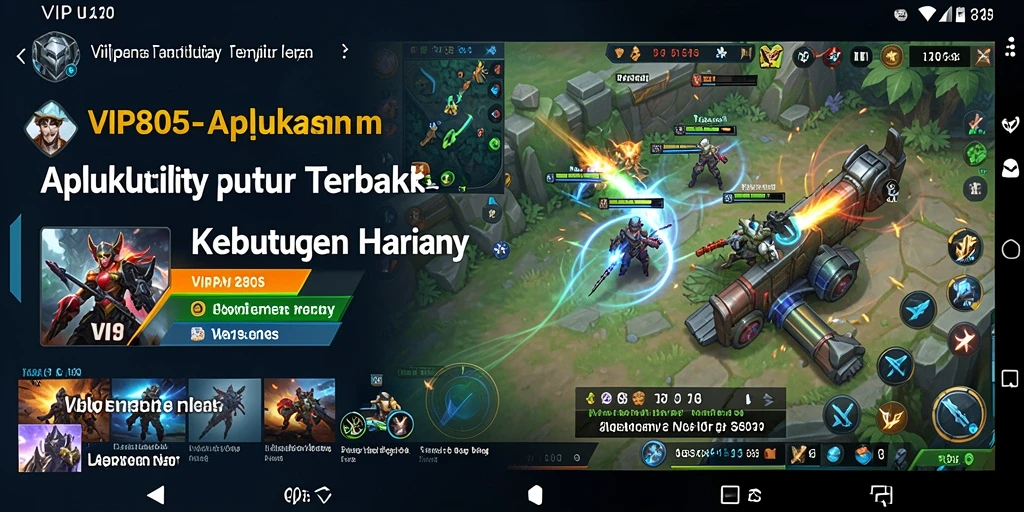 Tampilan antarmuka VIP805 yang mudah digunakan dan informatif.